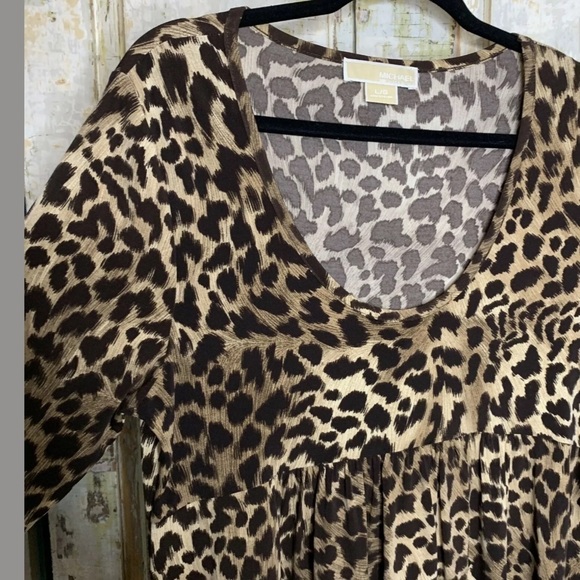 Michael Kors Womens Dress Size Large Leopard Print - Picture 2 of 6